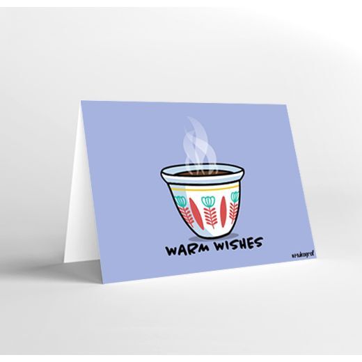 Mukagraf Mini Greeting Card - Warm Wishes (11 x 8 cm)