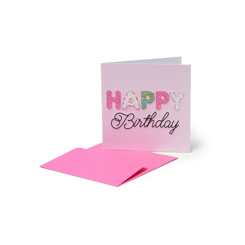 Legami Small Greeting Card - Happy Birthday Donut (7 X7 cm) Legami Small Greeting Card - Happy Birthday Donut (7 X7 cm)