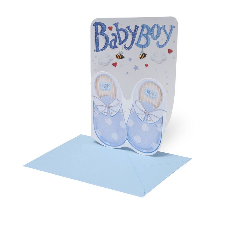 Legami Large Greeting Card - Baby Boy - Baby Born (11.5 x 17 cm) Legami Large Greeting Card - Baby Boy - Baby Born (11.5 x 17 cm)