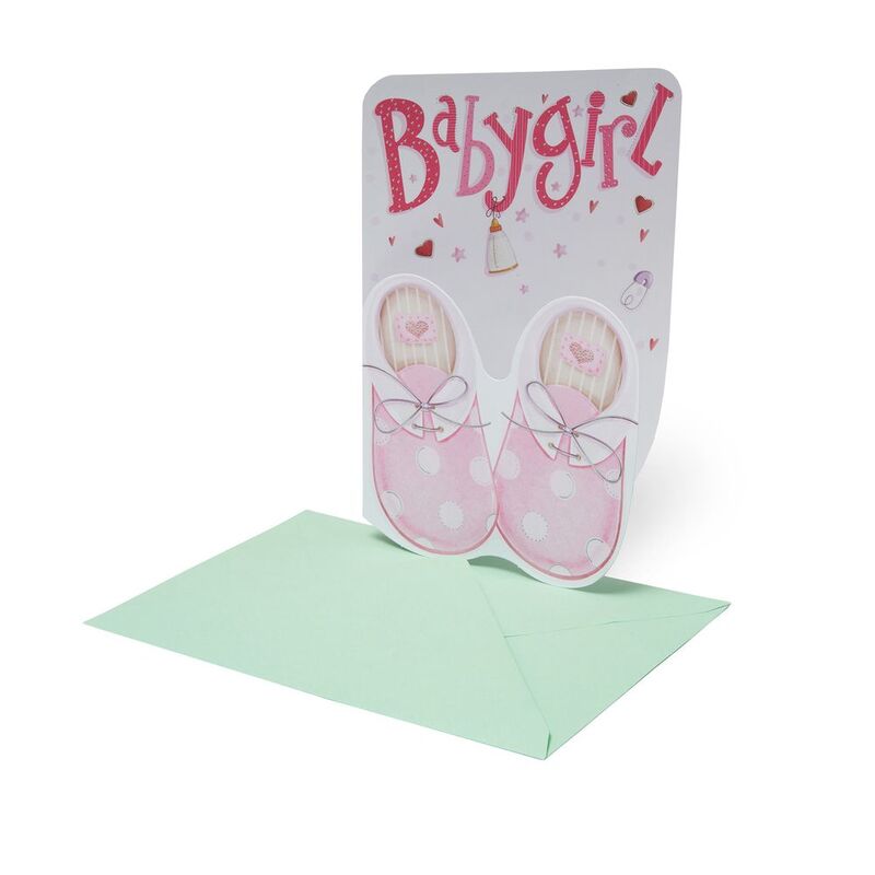 Legami Large Greeting Card - Baby Girl - Baby Born (11.5 x 17 cm) Legami Large Greeting Card - Baby Girl - Baby Born (11.5 x 17 cm)