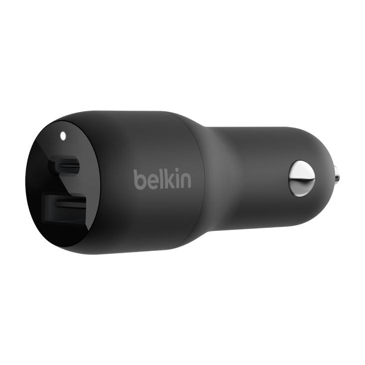 Belkin BoostCharge Dual Car Charger with PPS 37W - Black Belkin BoostCharge Dual Car Charger with PPS 37W - Black