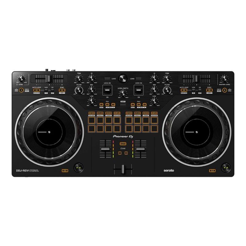 Pioneer DJ DDJ-Rev1 2-Ch Serato DJ Controller (Black) Scratch-Style Pioneer DJ DDJ-Rev1 2-Ch Serato DJ Controller (Black) Scratch-Style