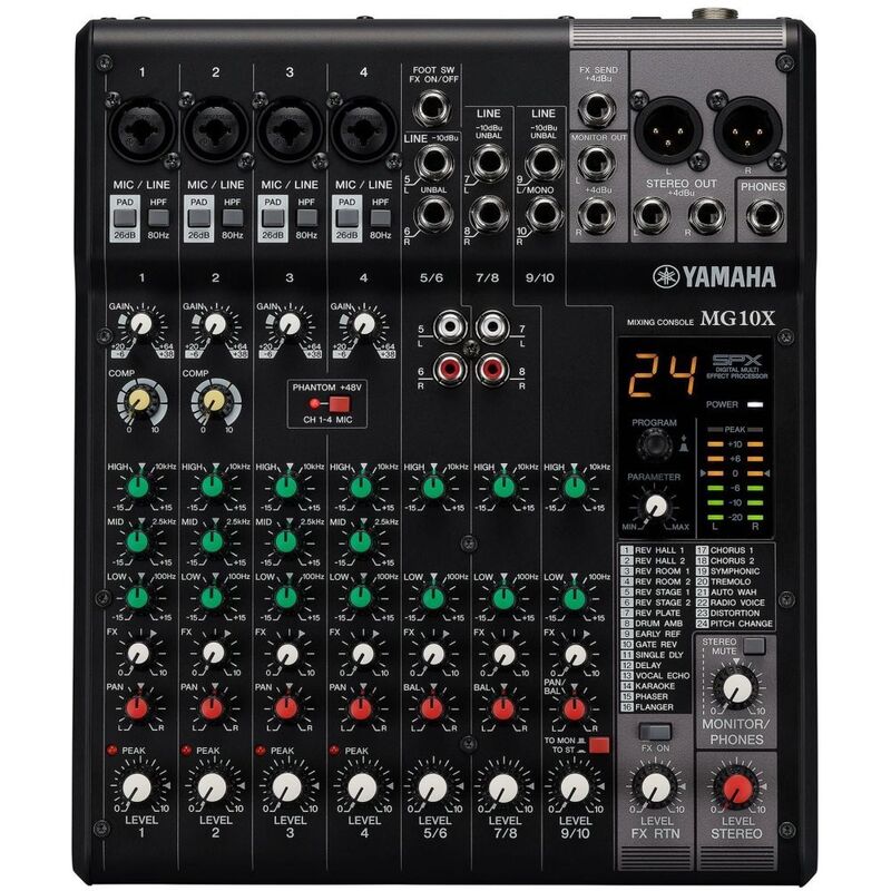 Yamaha MG10X Cv 10-Channel Stereo Mixer - Black Yamaha MG10X Cv 10-Channel Stereo Mixer - Black