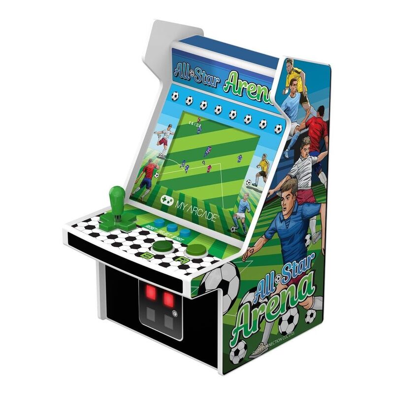 My Arcade All-Star Arena + 300 Games Micro Player - Green/White (6.75-inch)