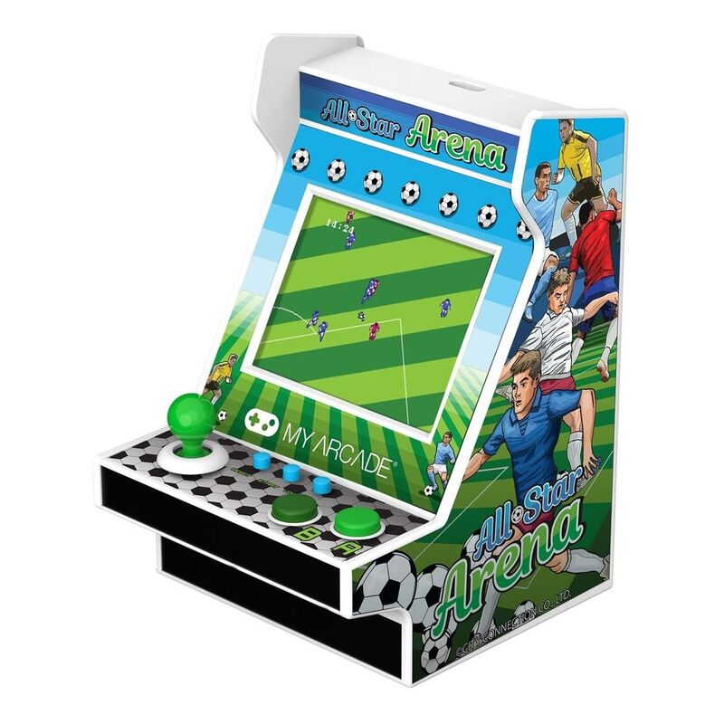 My Arcade All-Star Arena + 200 Games Nano Player - Green/White (4.5-inch)