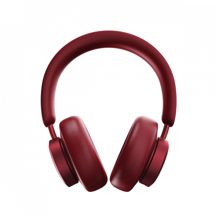 Urbanista Miami Active Noise-Cancelling Wireless On-Ear Headphones - Ruby Red