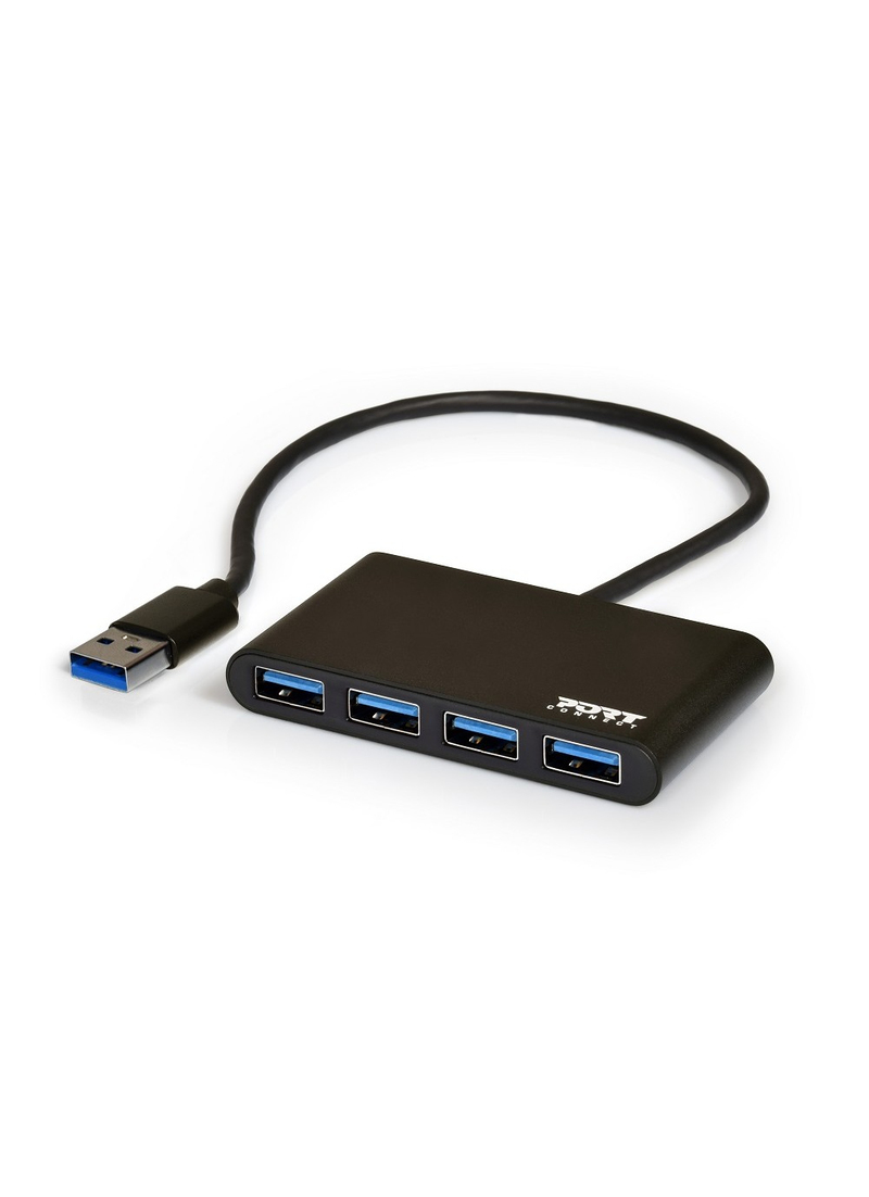 Port Designs 4-Port USB Hub - (USB 3.0 to 4 x USB 3.0)