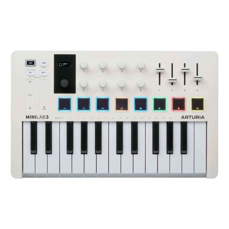 Arturia MiniLab 3 Universal Music-Making Controller - White Arturia MiniLab 3 Universal Music-Making Controller - White