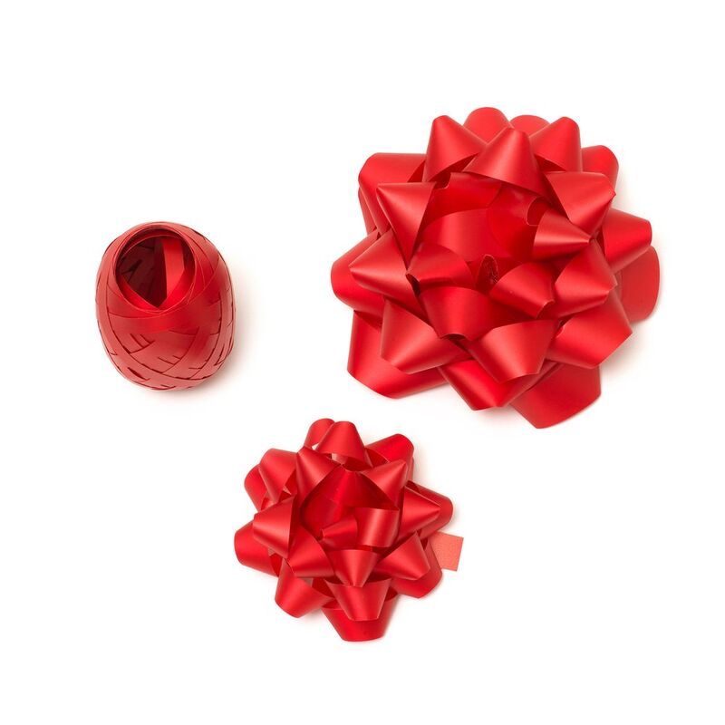 Legami Bows & Ribbon Set (Set of 2) - Red Legami Bows & Ribbon Set (Set of 2) - Red