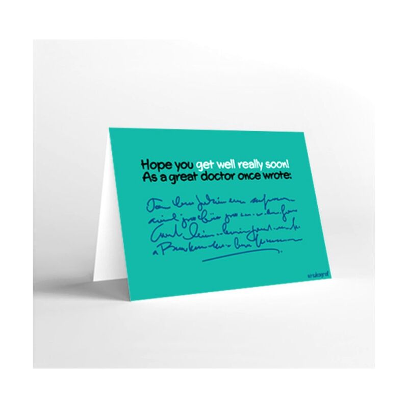 Mukagraf Hope You Get Well Really Soon Standard Greeting Card(18X12Cm)