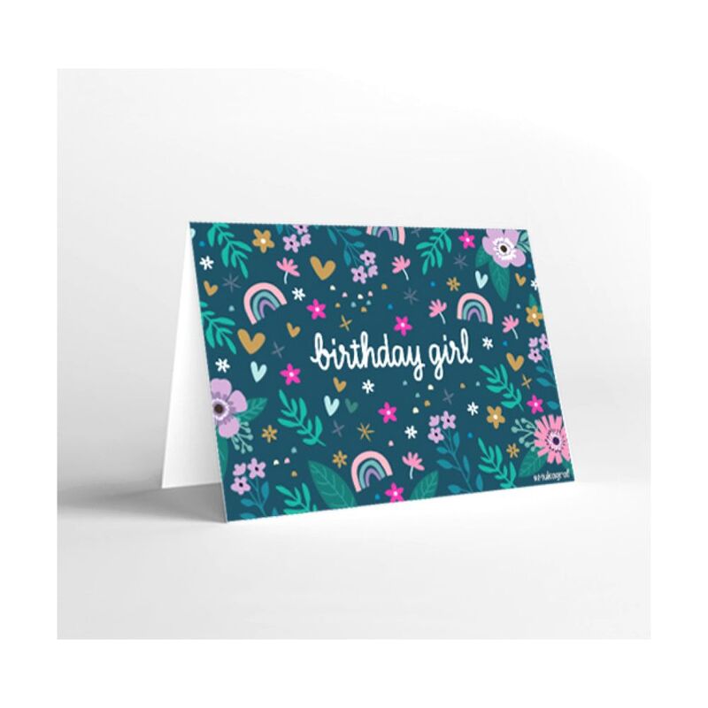 Mukagraf Mini Birthday Girl Greeting Card(11X8Cm)