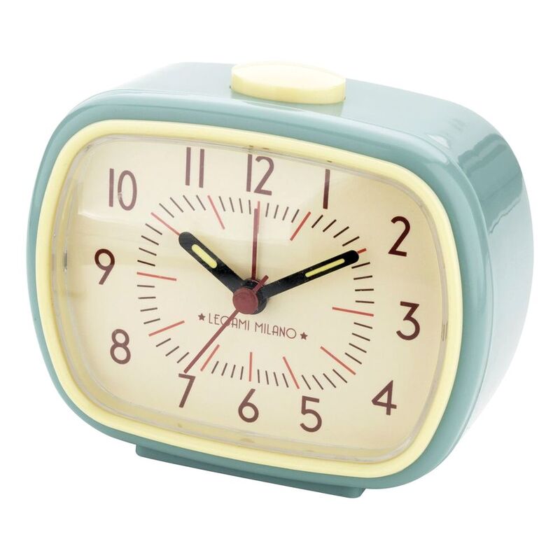 Legami Vintage Inspired Retro Alarm Clock - Aqua Legami Vintage Inspired Retro Alarm Clock - Aqua
