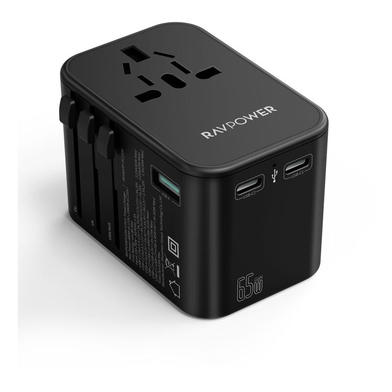 RAVPower PC1034 PD Pioneer 65W 3-Port Travel Charger