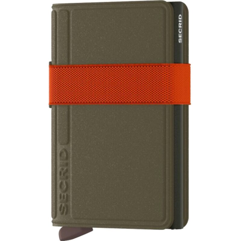 Secrid Bandwallet - Liba Leather - Green/Orange