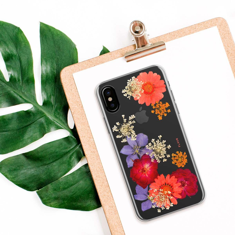 Flavr iPlate Amelia Real Flower Case for iPhone X