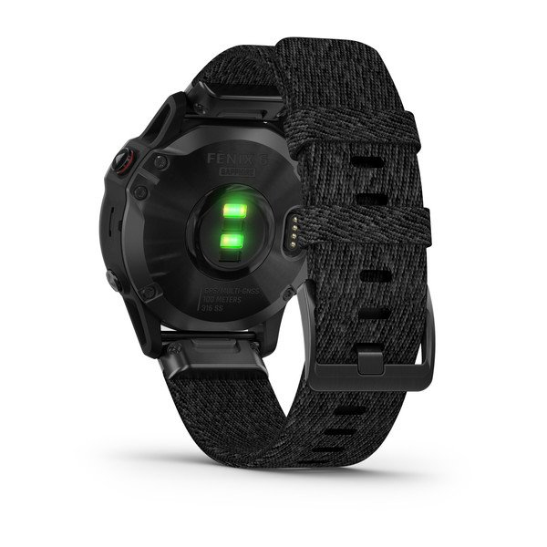 Garmin Fenix 6 Sapphire 47mm Black DLC with NTL Nylon Band Smartwatch