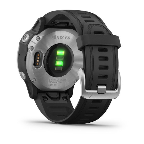 Garmin Fenix 6S 42mm Silver with Black Band Smartwatch