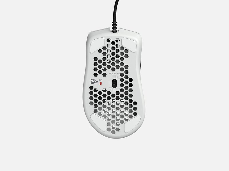 Glorious Model D Minus Matte White Gaming Mouse