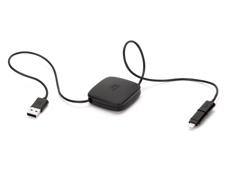 Griffin Charge/Sync Lightning/Micro-USB Retractable Cable