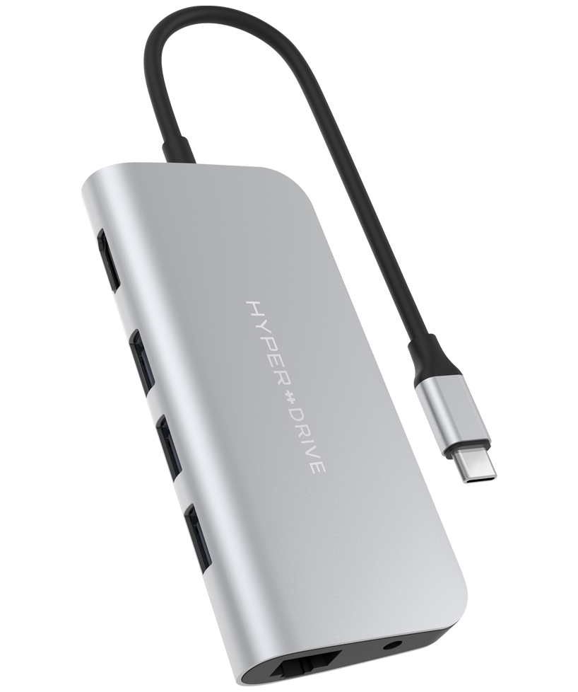 Hyper HyperDrive POWER 9-in-1 USB-C Hub - Silver
