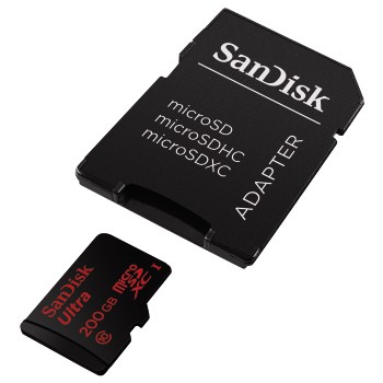 Sandisk 200GB Ultra Micro Card with Adapter