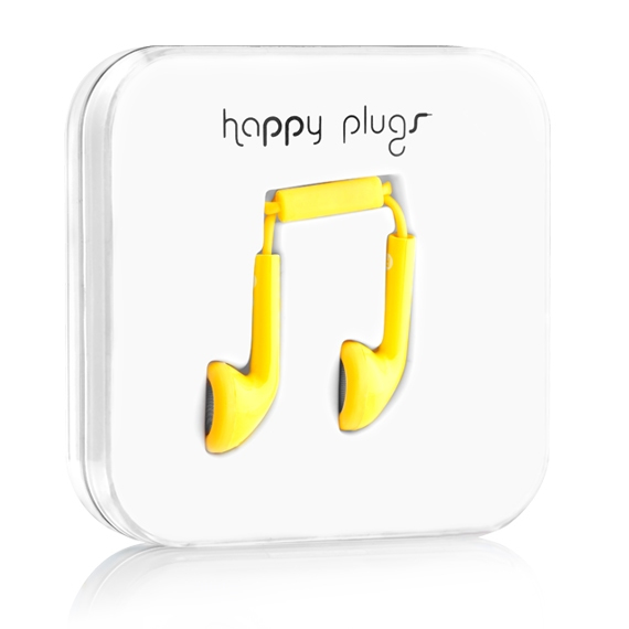 Happy Plugs Yellow Earphones