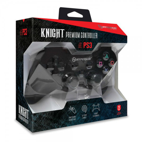 Hyperkin Knight Black Controller For PS3