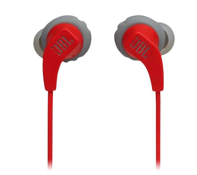 سماعات داخلية رياضية باللون الأحمر من (جي بي أل)