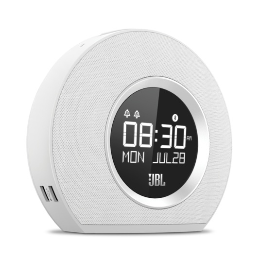 JBL Horizon White Bluetooth Clock & Radio Speaker