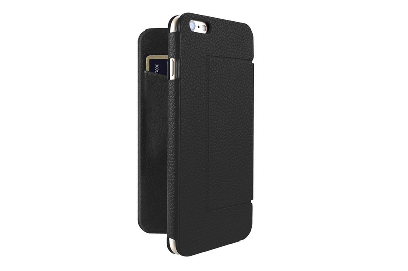 Just Mobile Folio Leather Case/Stand Black iPhone 6/6S