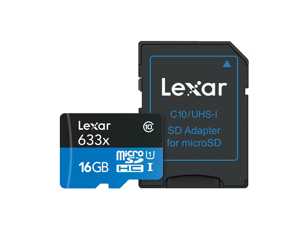Lexar High-Performance 16GB 633X MicroSDHC UHS-I Memory Card