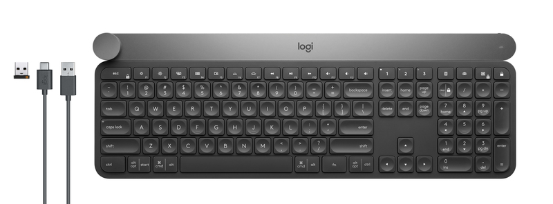 Logitech 920-008504 Craft Advanced Wireless/Bluetooth Keyboard with Creative Input Dial - (US International)