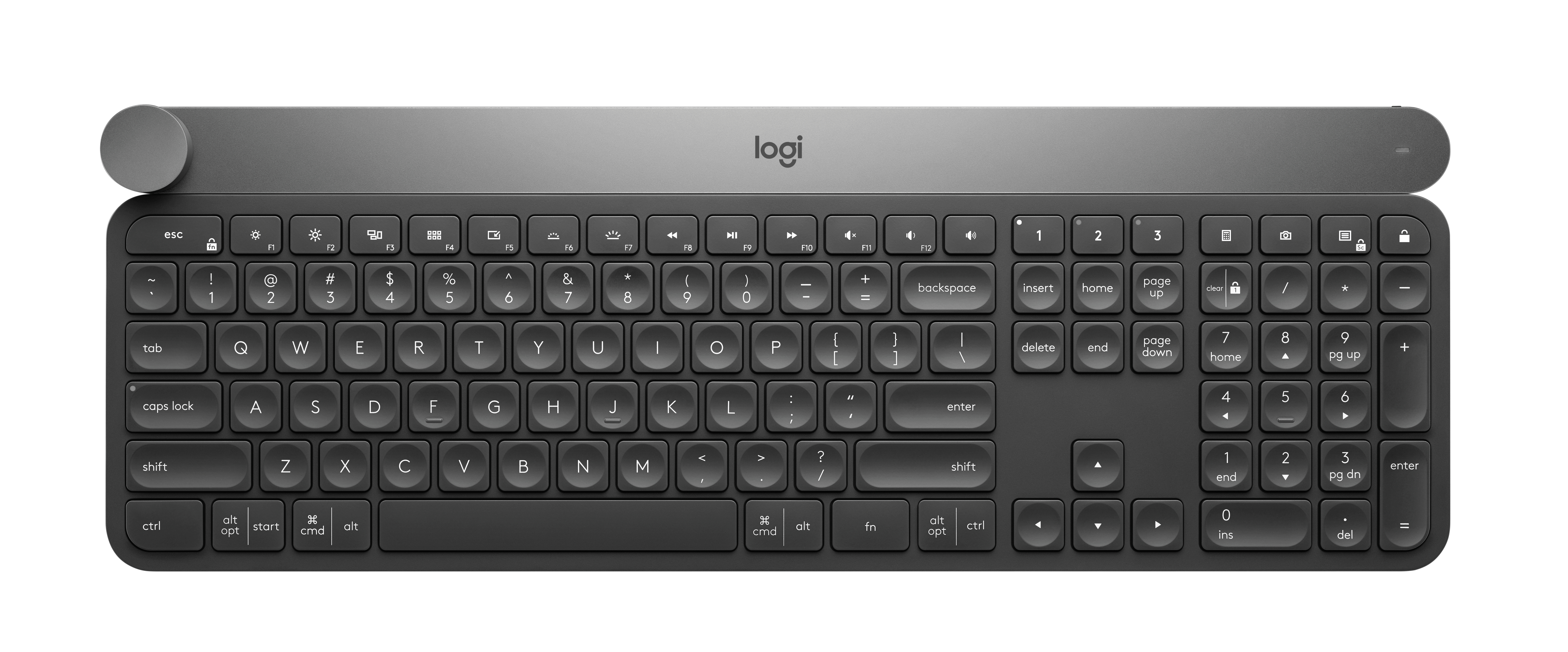 Logitech 920-008504 Craft Advanced Wireless/Bluetooth Keyboard with Creative Input Dial - (US International)