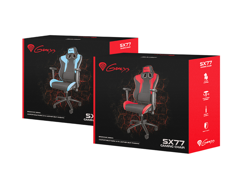 كرسي ألعاب نيترو 770 أسود/أحمر من جنيسيس