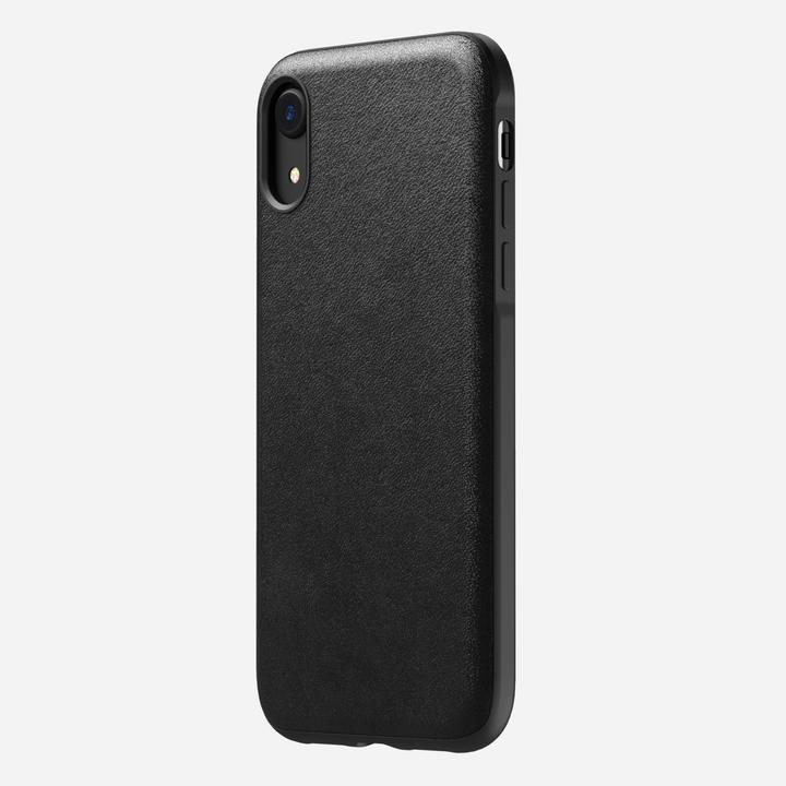Nomad Rugged Leather Case Black for iPhone XR