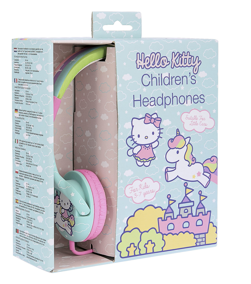 سماعات (أو ال تي) يونيكون كيتي لسماعات الرأس الموجودة على الأذن للأطفال