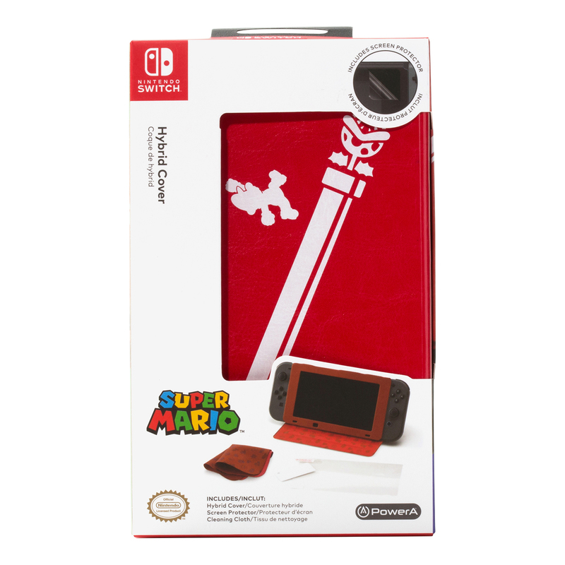 PowerA Super Mario Flip case Nintendo Red, White