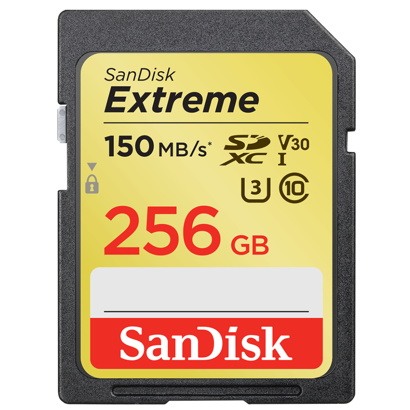 SanDisk Exrteme 256GB SDXC Class 10 UHS-I Memory Card