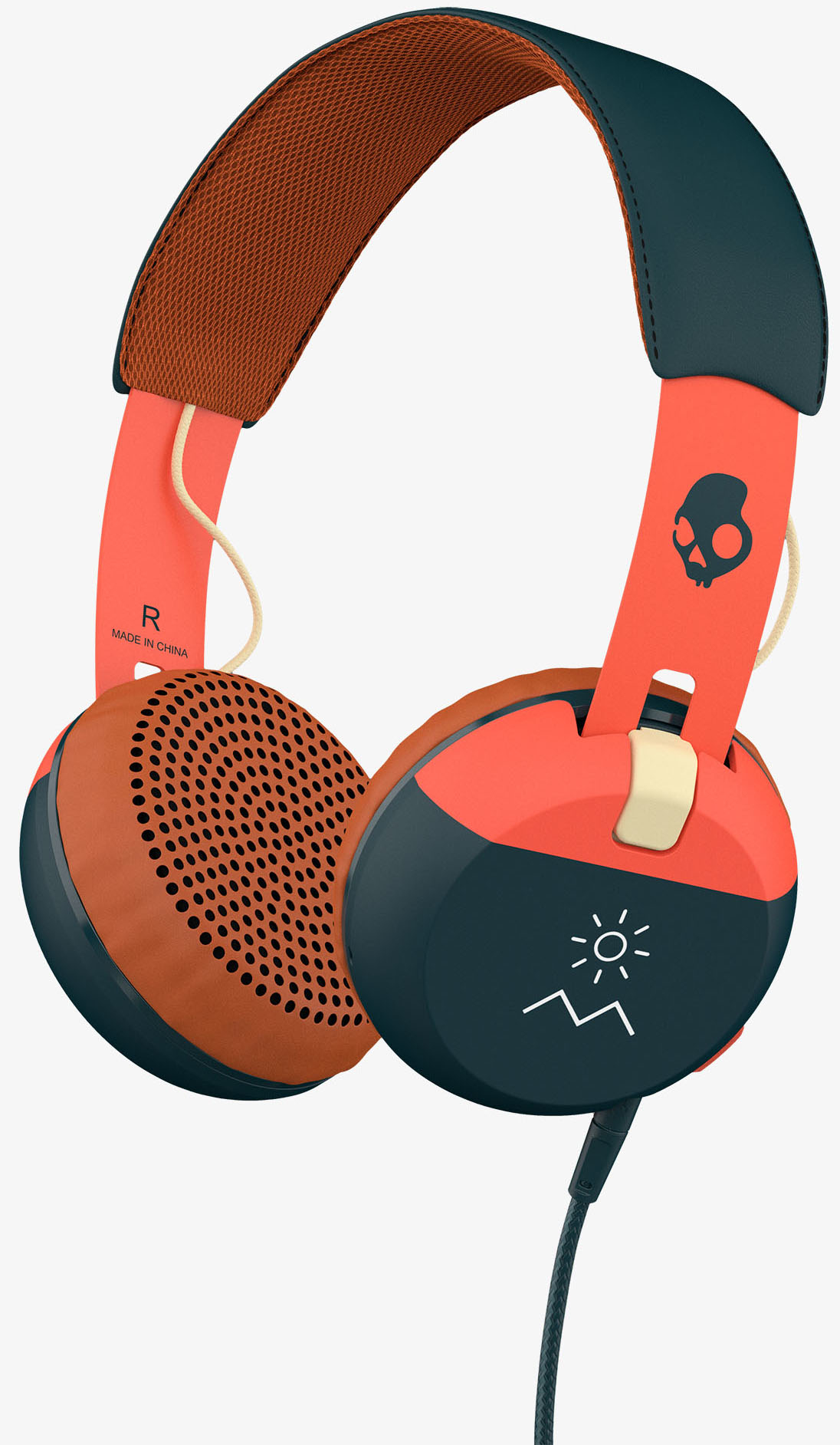 Skullcandy Grind Explore Orange/Navy with Mic Headphones