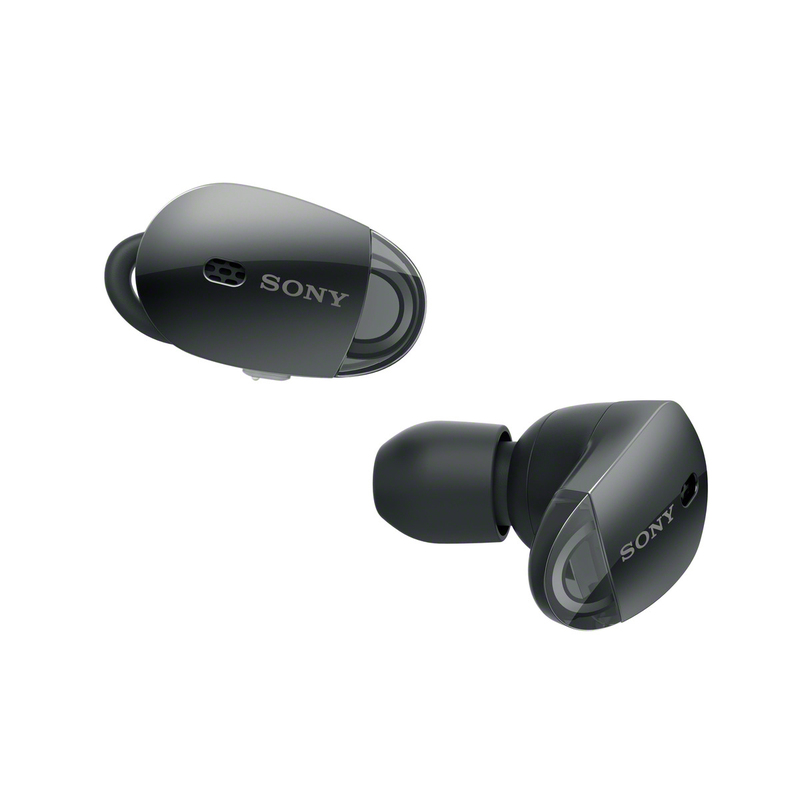 سماعات أذن Wf-1000X اللا سلكية بتقنية إلغاء التشويش من سوني باللون الأسود