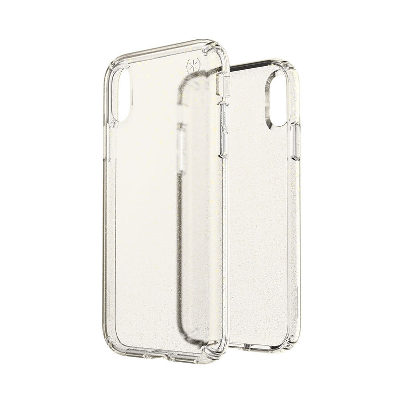Speck Presidio Clear + Glitter Case Clear with Gold Glitter/Clear for iPhone XR