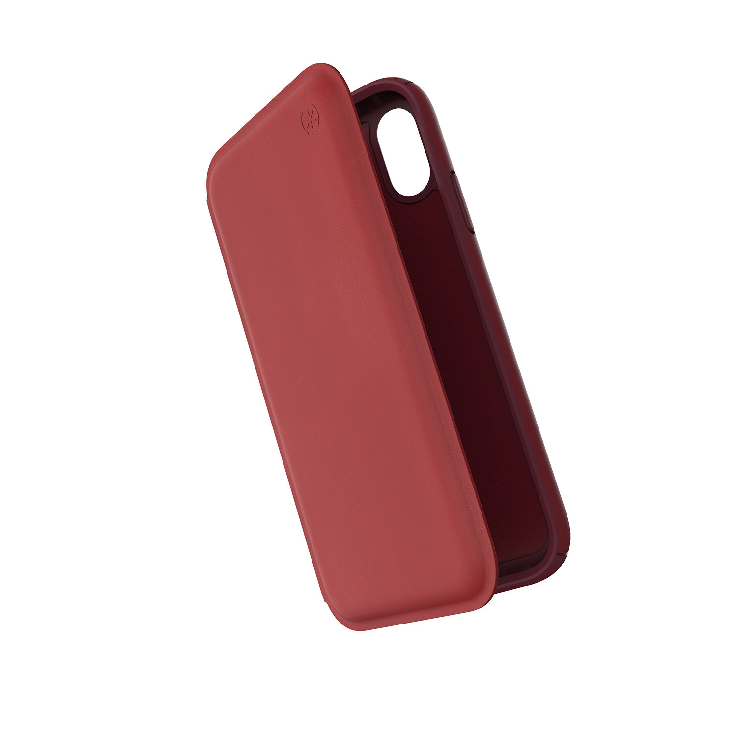 Speck Presidio Folio Leather Case Rouge Red/Garnet Red/Currant Jam Red for iPhone XR