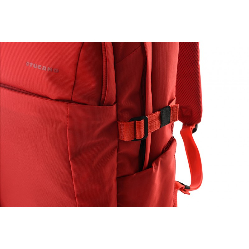 حقيبة ظهر توكانو برافو حمراء مناسبة للكمبيوتر المحمول حتى ١٥.٦ بوصة