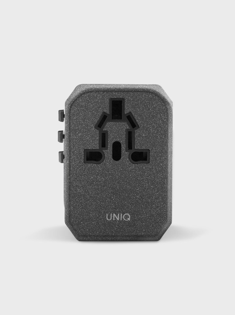 Uniq Voyage PD World Adapter PD33 Charcoal Grey