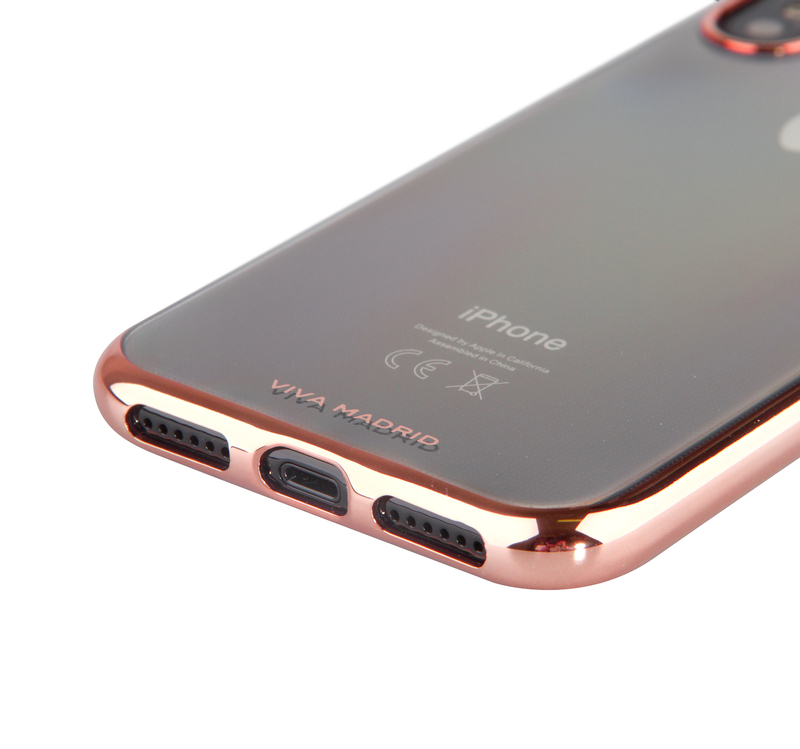 Viva Madrid Metalico Flex Case Rose Gold for iPhone X